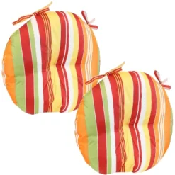 Sunnydaze Decor Sunnydaze Indoor/Outdoor Polyester Replacement Round Bistro Chair Seat Cushions - 15" - 2pk -Sunnydaze Decor GUEST 00bd7424 a4d8 4e7e 8777 815b5ab5c9a5