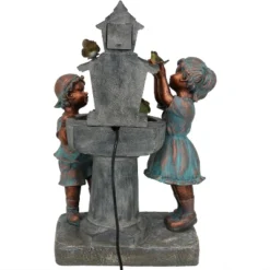 Sunnydaze Decor Sunnydaze 30"H Electric Polyresin Boy And Girl At Bird Bath Outdoor Water Fountain -Sunnydaze Decor GUEST 01850cb9 4c9d 457a 977e 58fb3e451834