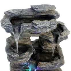 Sunnydaze Decor Sunnydaze Indoor Decorative Five Stream Rock Cavern Tabletop Water Fountain With Multi-Colored LED Lights - 13" -Sunnydaze Decor GUEST 07bbe821 e7e2 4844 9219 847a30ddba25