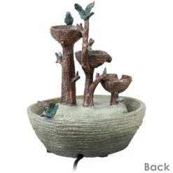 Sunnydaze Decor Sunnydaze Indoor Home Office Polyresin Perching Birds 3-Tiered Tabletop Water Fountain Feature - 12" -Sunnydaze Decor GUEST 07c8a527 8ea7 4e79 a55c 5b3a2b776b89