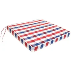 Sunnydaze Decor Sunnydaze Square Indoor/Outdoor Seat Cushions With Ties - 17" Square X 2" Thick - Americano - 2-Pack -Sunnydaze Decor GUEST 07d69b1c d180 4b30 a52c 93d1beac3ebc