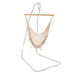 Sunnydaze Decor Sunnydaze Lightweight Cotton/Nylon Rope Outdoor Mayan Hammock Chair -Sunnydaze Decor GUEST 18bbddc6 e951 45ac 90df 90dca9827127