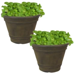 Sunnydaze Decor Sunnydaze Indoor/Outdoor Patio, Garden, Or Porch Weather-Resistant Franklin Flower Pot Planter - 20" -Sunnydaze Decor GUEST 1ad9453a 0729 4260 a473 8519dcf7fd87