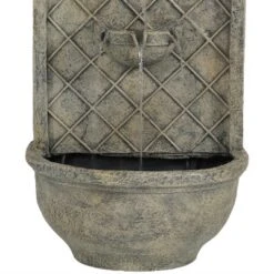 Sunnydaze Decor Sunnydaze 26"H Solar Polystone Messina Outdoor Wall-Mount Water Fountain -Sunnydaze Decor GUEST 1d2d8afa 77b8 43e8 b482 695b1a048adb 1