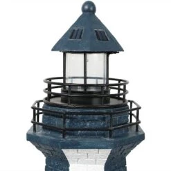 Sunnydaze Decor Sunnydaze Outdoor Backyard Garden Nautical Lighthouse Solar LED Pathlight Statue Figurine - 36" -Sunnydaze Decor GUEST 1f235b09 0720 48f6 9e7f 52d9f1e99a6d