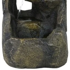 Sunnydaze Decor Sunnydaze Indoor Home Office Decorative Resin Cavernous Rock Tiers Tabletop Water Fountain Feature - 12" -Sunnydaze Decor GUEST 27698cb1 ff90 49f2 8eef e41adbbe643e