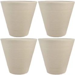 Sunnydaze Decor Sunnydaze Indoor/Outdoor Patio, Garden, Or Porch Weather-Resistant Double-Walled Walter Flower Pot Planter - 15.5" - Antique White -Sunnydaze Decor GUEST 27d5091b d071 4b0d ba25 3cbf7d0df168