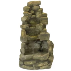 Sunnydaze Decor Sunnydaze 37"H Electric Fiberglass Stone Falls Waterfall Outdoor Water Fountain -Sunnydaze Decor GUEST 2d47b3d8 0783 4641 93cb d4012516efbb