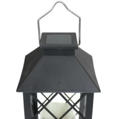Sunnydaze Decor Sunnydaze Outdoor Concord Hanging Tabletop Solar LED Rustic Farmhouse Decorative Candle Lantern - 11" -Sunnydaze Decor GUEST 32936d37 603b 4084 9f1e c89b3d0070cd