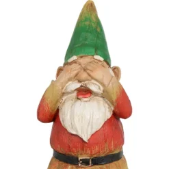 Sunnydaze Decor Sunnydaze Three Wise Garden Gnomes Hear, Speak, See No Evil Indoor/Outdoor Lawn Statue Set - 12" H - 3-Piece Set -Sunnydaze Decor GUEST 34a64af2 1f05 47b6 b7e3 fd0ff14353f5