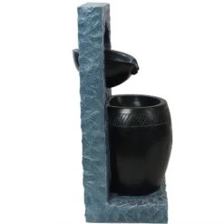 Sunnydaze Decor Sunnydaze Peaceful Rain Electric Outdoor Water Fountain - 31.75" H - Gray And Black -Sunnydaze Decor GUEST 350c5493 67ba 43fb b2b6 88e441275d51