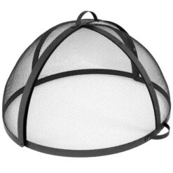 Sunnydaze Decor Sunnydaze Outdoor Heavy-Duty Steel Mesh Round Easy-Opening Camp Fire Pit Spark Screen Lid With Hinged Door - Black 25 Sunnydaze Decor Sunnydaze Outdoor Heavy-Duty Steel Mesh Round Easy-Opening Camp Fire Pit Spark Screen Lid With Hinged Door - Black -Sunnydaze Decor GUEST 37a60196 d10e 4e11 ba4b 57b0e3746599