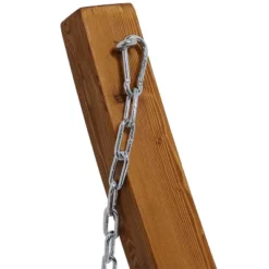 Sunnydaze Decor Sunnydaze Quilted Double Fabric 2-Person Hammock With Curved Arc Wood Stand -Sunnydaze Decor GUEST 3de607e3 e47b 4f08 953f f172f9764226