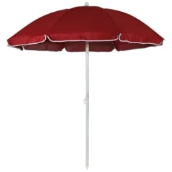 Sunnydaze Decor Sunnydaze Outdoor Travel Portable Beach Umbrella With Tilt Function And Push Open/Close Button - 5' -Sunnydaze Decor GUEST 3eb96584 3037 4ded 85f1 e2ea7235e1c3