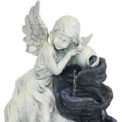 Sunnydaze Decor Sunnydaze Outdoor Solar Powered Angel Falls Water Fountain With Battery Backup And Submersible Pump - 27" -Sunnydaze Decor GUEST 4378a8b2 4499 4019 ad03 86541f3e4260