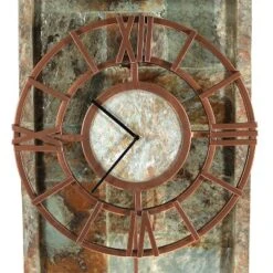 Sunnydaze Decor Sunnydaze 49"H Electric Natural Slate Indoor/Outdoor Water Fountain With Clock And LED Light -Sunnydaze Decor GUEST 43878a8a bc69 4918 905f 2d16d3845fc8