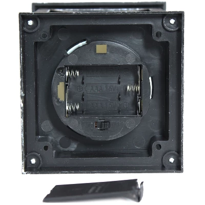 Sunnydaze Decor Sunnydaze 10" Yorktown Black Traditional Style Plastic And Glass Battery Operated Indoor LED Candle Lantern 5 Sunnydaze Decor Sunnydaze 10" Yorktown Black Traditional Style Plastic And Glass Battery Operated Indoor LED Candle Lantern - Image 5