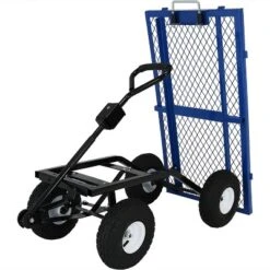 Sunnydaze Decor Sunnydaze Outdoor Lawn And Garden Heavy-Duty Durable Steel Mesh Utility Dump Wagon Cart With Removable Sides -Sunnydaze Decor GUEST 44f6ddc4 fbfb 4511 ad3c 372e3759f5b8