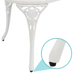 Sunnydaze Decor Sunnydaze 2-Person Classic Rose Design Cast Aluminum Outdoor Garden Bench, White -Sunnydaze Decor GUEST 45553ea0 db31 4c0b aa00 d78c7f95b12a