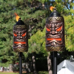 Sunnydaze Decor Sunnydaze Outdoor 3-in-1 Adjustable Height Tiki Face Patio And Lawn Torch Light Set 18 Sunnydaze Decor Sunnydaze Outdoor 3-in-1 Adjustable Height Tiki Face Patio And Lawn Torch Light Set -Sunnydaze Decor GUEST 4a54f348 1b2c 4415 9862 af0224045974