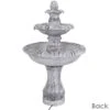 Sunnydaze Decor Sunnydaze 50"H Electric Fiberglass Reinforced Concrete 3-Tier Mediterranean-Inspired Outdoor Water Fountain