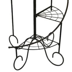 Sunnydaze Decor Sunnydaze Indoor/Outdoor Iron Metal 4-Tiered Potted Flower Plant Stand With Spiral Staircase Design - 56" - Black - 2pk -Sunnydaze Decor GUEST 4cfb06ab cb81 44f7 a405 3f9d6addd839
