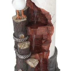 Sunnydaze Decor Sunnydaze 36"H Electric Polyresin Gull's Cove Lighthouse Outdoor Water Fountain With LED Light -Sunnydaze Decor GUEST 501ce53c d1e8 4ba7 8260 6114a5717621