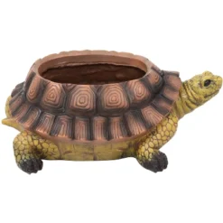 Sunnydaze Decor Sunnydaze Polyresin Teddy The Turtle Decorative Indoor/Outdoor Garden Planter For Patio, Lawn, Porch And Backyard - 11" W - Green And Brown -Sunnydaze Decor GUEST 54d842e2 cb5b 4aa8 94d9 0d39fb5b99ed