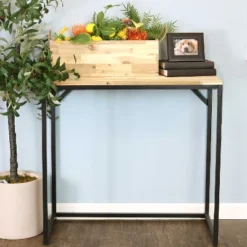 Sunnydaze Decor Sunnydaze Rectangle Indoor Flower And Succulent Planter Box With Handles And 3 Removable Plastic Liners - 20" W X 7.25" D X 6.75" H - Acacia Wood -Sunnydaze Decor GUEST 5ba7dec0 4b77 476d 9983 f40142d3373b