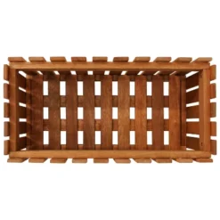 Sunnydaze Decor Sunnydaze Outdoor Rectangle Meranti Wood Picket Style Planter Box For Flowers, Herbs, Vegetables And Plants - 24" W - Brown -Sunnydaze Decor GUEST 68c8a90d c3d1 48fd 80df 221a7cc29812