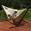 Sunnydaze Decor Sunnydaze Mayan Family Hammock Hand-Woven XXL Thick Cord With Stand - 400 Lb Weight Capacity/15' Stand