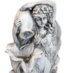 Sunnydaze Decor Sunnydaze Outdoor Polyresin Fairy Flower Solar Powered Water Fountain Feature With Battery Backup - 42" -Sunnydaze Decor GUEST 6b324bbb 9aef 4441 afc9 5b8c20cd4311