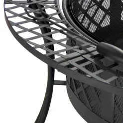 Sunnydaze Decor Sunnydaze Outdoor Camping Or Backyard Steel Diamond Weave Fire Pit Bowl With Spark Screen - 40" - Black -Sunnydaze Decor GUEST 6b32832b 998a 4b87 87ff 47765ae2c587