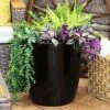 Sunnydaze Decor Sunnydaze Indoor/Outdoor Captivating Vista Decorative Glazed Ceramic Planter For Greenery Or Flowers - 14"