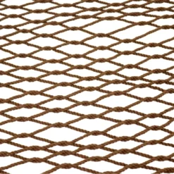 Sunnydaze Decor Sunnydaze Large Double Wide Two-Person Polyester Rope Hammock With Steel Stand - 400 Lb Weight Capacity/15' Stand - Brown -Sunnydaze Decor GUEST 6d6d2dd5 113d 4933 a21f 484c08c700d2