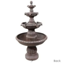 Sunnydaze Decor Sunnydaze 49"H Electric Fiberglass And Resin 4-Tier Mediterranean Outdoor Water Fountain -Sunnydaze Decor GUEST 6ddb2598 f3a3 4f40 ba5a 42659d3aefb0
