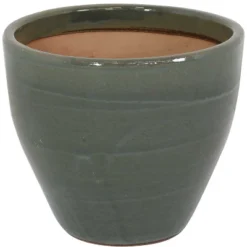 Sunnydaze Decor Sunnydaze Resort Outdoor/Indoor High-Fired Glazed UV And Frost-Resistant Ceramic Flower Pot Planter With Drainage Holes - 13" Diameter -Sunnydaze Decor GUEST 70b70dc4 224f 42b3 a131 9665fe34b365