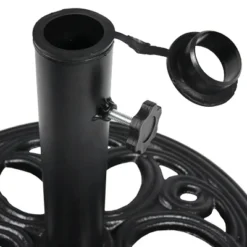 Sunnydaze Decor Sunnydaze Outdoor Heavy-Duty Cast Iron Decorative Patio Yard Round Umbrella Base Stand - 18" - Black -Sunnydaze Decor GUEST 71b779bb 2266 4927 b997 e866fedbfea0
