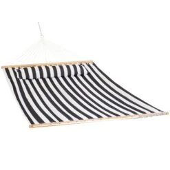Sunnydaze Decor Sunnydaze Two-Person Quilted Fabric Hammock With Spreader Bars - 450 Lb Weight Capacity -Sunnydaze Decor GUEST 74c45f54 37e3 4b0f b3fa bb6eec578dd7