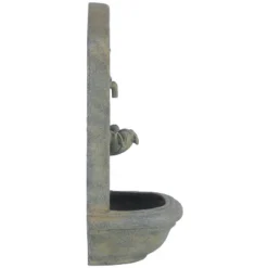 Sunnydaze Decor Sunnydaze 27"H Solar Only Polystone Seaside Outdoor Wall-Mount Water Fountain -Sunnydaze Decor GUEST 7558ed41 153a 4bcd b751 53b799130796