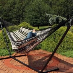 Sunnydaze Decor 37 Sunnydaze Decor Sunnydaze Heavy-Duty Handwoven XXL Mayan Family Hammock With Thick Cord - 880 Lb Weight Capacity