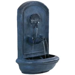 Sunnydaze Decor Sunnydaze 27"H Solar Only Polystone Seaside Outdoor Wall-Mount Water Fountain -Sunnydaze Decor GUEST 7bbdd5af 314e 4547 915f 5e9932cd5544