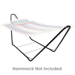 Sunnydaze Decor Sunnydaze Portable Heavy-Duty Steel Hammock Stand Only For Camping And Spreader Bar Styles - 330 Lb Capacity/10' Stand - Black -Sunnydaze Decor GUEST 7ce37441 47aa 4d3a 8624 edee868ba363