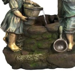 Sunnydaze Decor Sunnydaze 39"H Polyresin And Fiberglass Children At The Well Outdoor Water Fountain With LED Light -Sunnydaze Decor GUEST 7e797c4d 4ff2 4b97 951c 221dad2e3ffd
