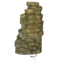 Sunnydaze Decor Sunnydaze 37"H Electric Fiberglass Stone Falls Waterfall Outdoor Water Fountain -Sunnydaze Decor GUEST 7fc55586 d5b1 49a1 9017 d4581da10494