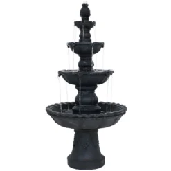 Sunnydaze Decor Sunnydaze 52"H Electric Fiberglass And Resin 4-Tier Pineapple Top Outdoor Water Fountain -Sunnydaze Decor GUEST 7ff74cfa 6a7a 4463 ba2a 0d01c7a01456