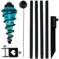 Sunnydaze Decor 17 Sunnydaze Decor Sunnydaze Outdoor Adjustable Height Glass And Metal Swirl Patio And Lawn Torch Set