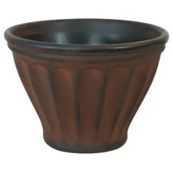 Sunnydaze Decor Sunnydaze Indoor/Outdoor Patio, Garden, Or Porch Weather-Resistant Double-Walled Charlotte Flower Pot Planter - 16" - Rust Finish -Sunnydaze Decor GUEST 81e421e6 47a4 447a 8730 052cd11aecb5