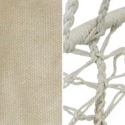 Sunnydaze Decor Sunnydaze Indoor/Outdoor Cotton Rope Hammock Chair Bohemian Macrame Hanging Netted Swing With Mounting Hardware, Seat Cushion, And Tassels -Sunnydaze Decor GUEST 85051ce8 94b2 4b16 98f3 2bd5df808d90