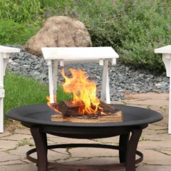 Sunnydaze Decor Sunnydaze Outdoor Camping Or Backyard Replacement Round Steel With Heat-Resistant Paint Finish Fire Pit Bowl - Black -Sunnydaze Decor GUEST 8510f34b edc8 446f 813a d2f5b7facf41